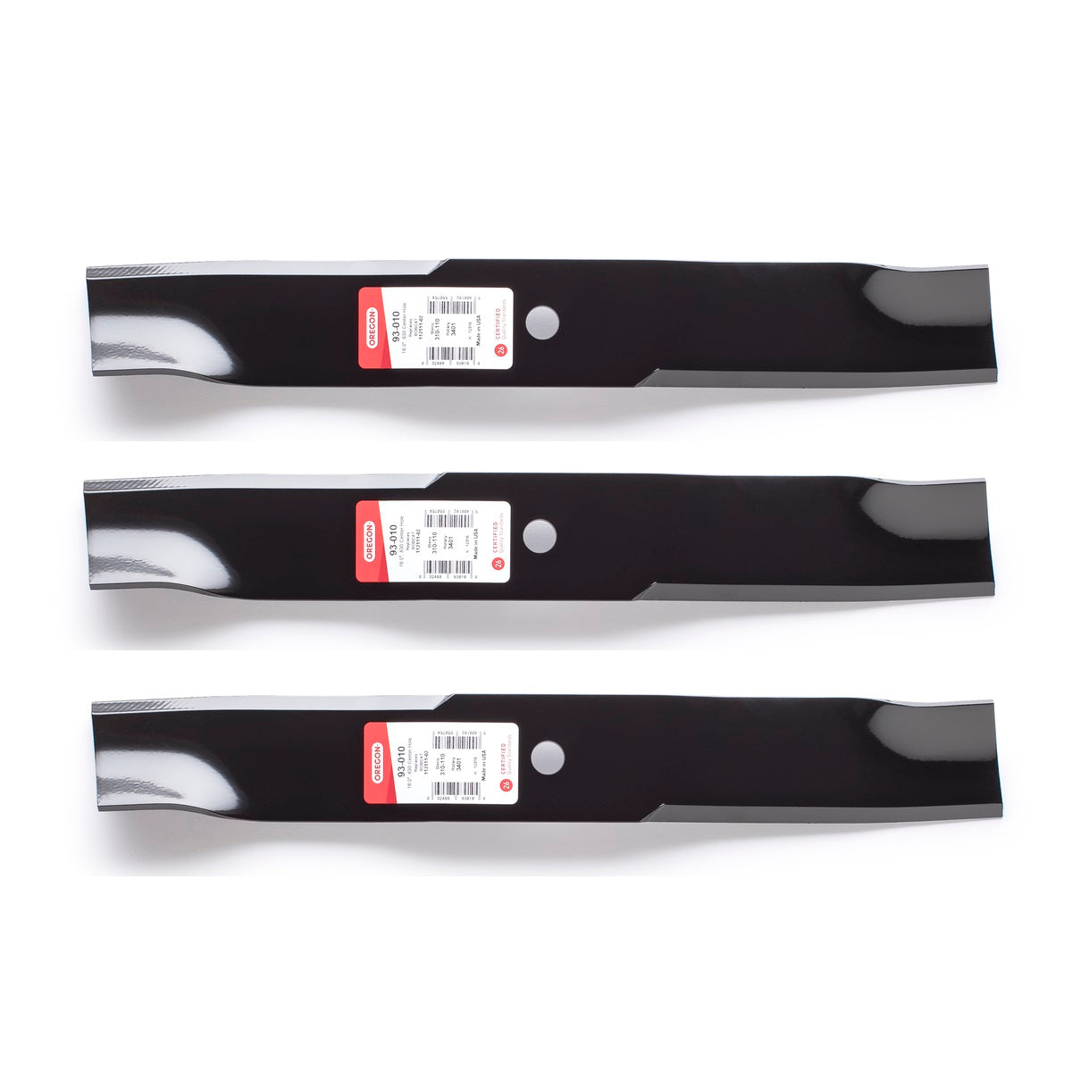 Oregon, 3PK Oregon 93-010 18" Hi Lift Lawn Mower Blades for 52" Repl BobCat 112111-02