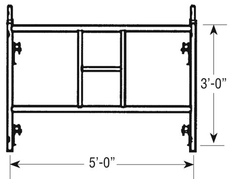 American Ladders & Scaffolds, Access Ladder Frame 3x5