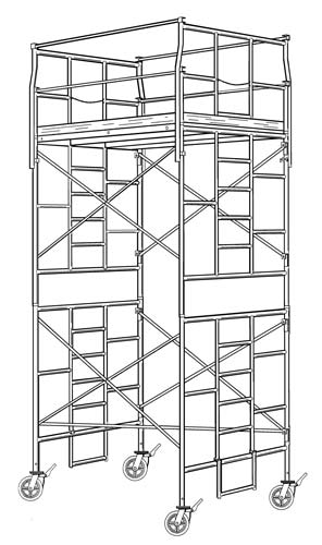 American Ladders & Scaffolds, Access Ladder Frame 3x5