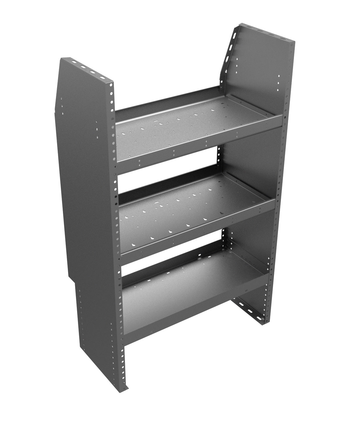 American Ladders & Scaffolds, Adjustable 3-Shelf Unit, 28w x 46h x 14d, Gray