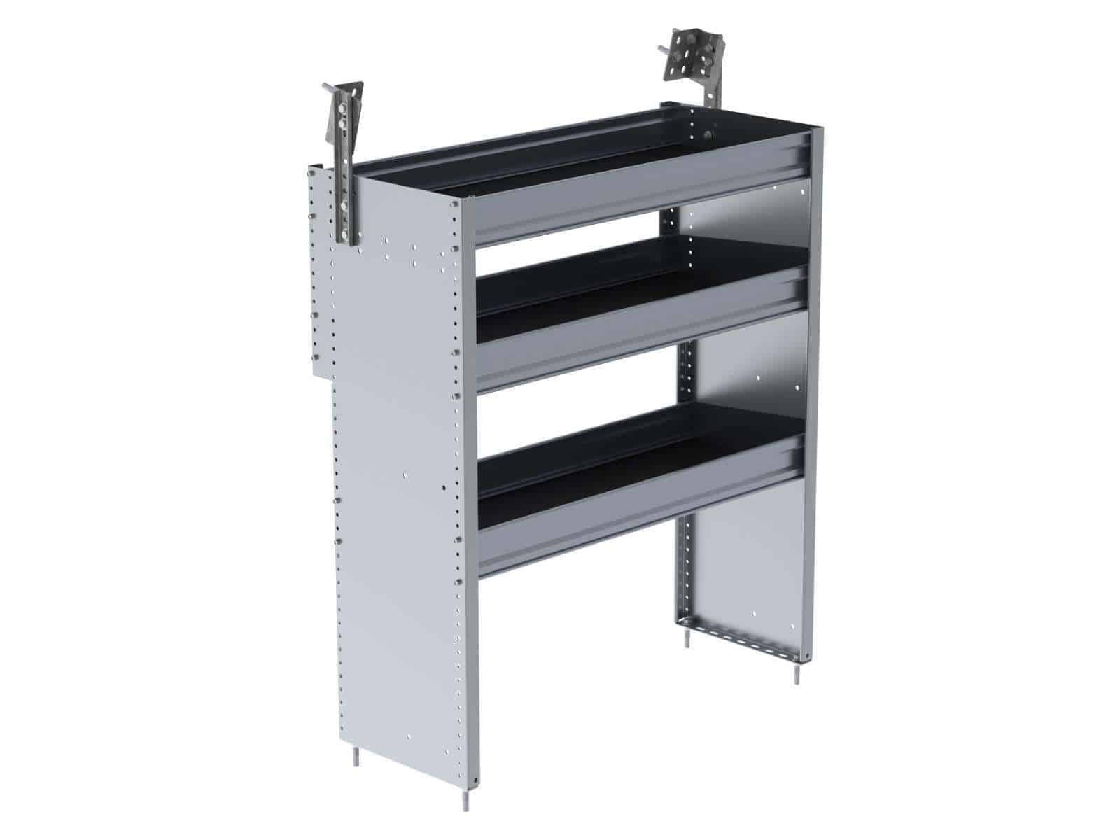 American Ladders & Scaffolds, Aluminum Shelving Unit for Transit Connect