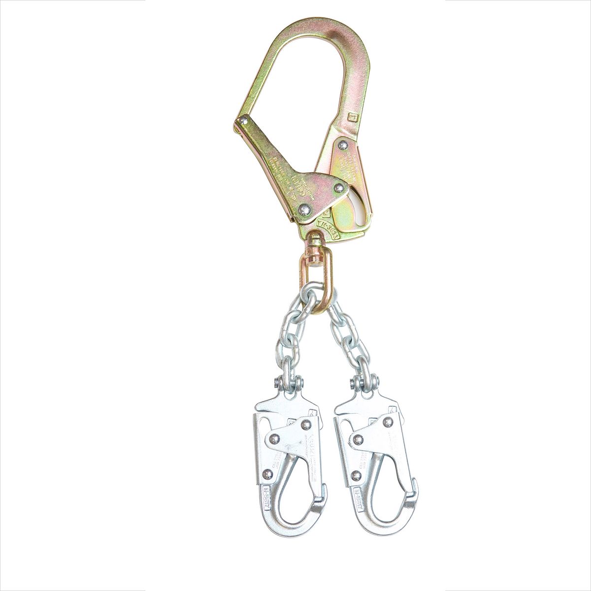 American Ladders & Scaffolds, Chain Rebar Positioning Lanyard (CHAIN, 2 SNAP HOOK, REBAR HOOK)