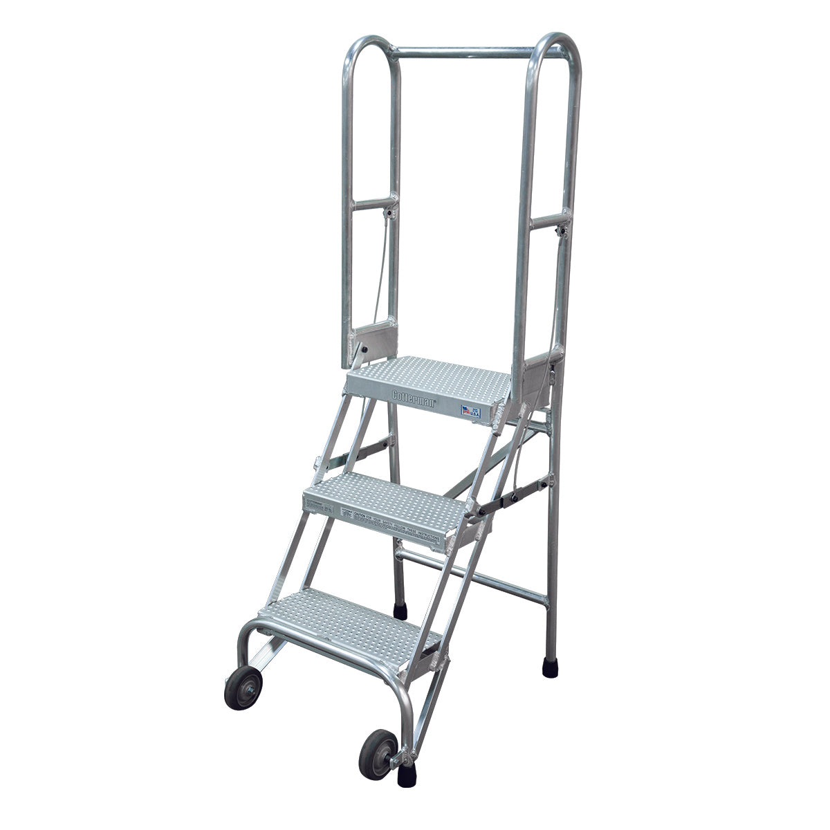 American Ladders & Scaffolds, Cotterman StocknStore Rolling Ladder - Aluminum