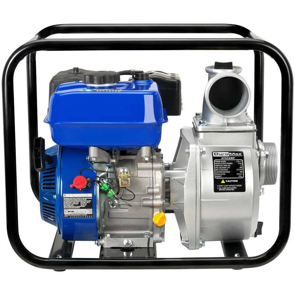 DuroMax, DuroMax XP650WP 208cc 220-Gpm 3" Gasoline Engine Portable Water Pump