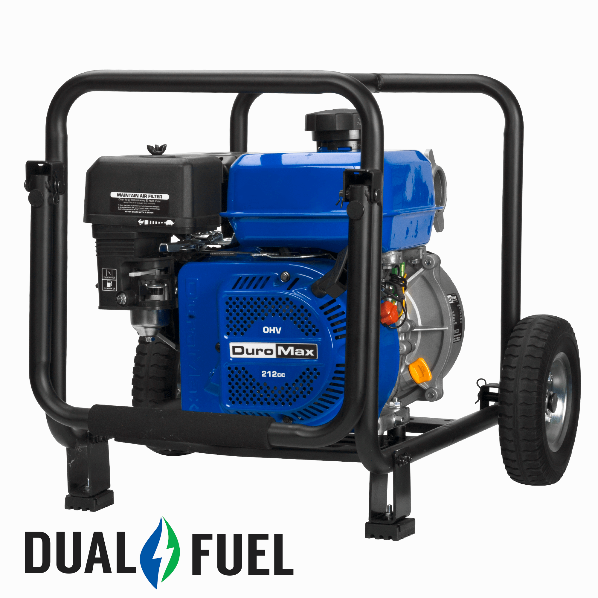 DuroMax, DuroMax XP652WX 158 GPM 2" Dual Fuel Engine Portable Water Pump