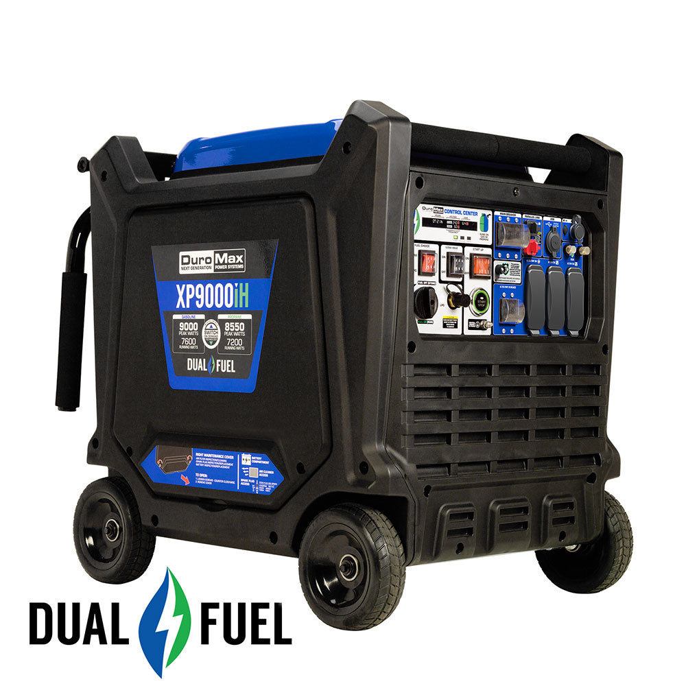 DuroMax, DuroMax XP9000iH 9,000 Watt Portable Dual Fuel Inverter Generator w/ CO Alert