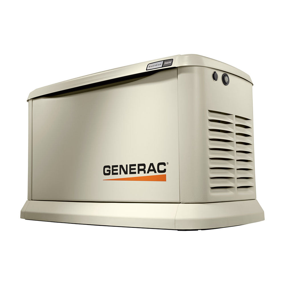 generac, Generac 7290 26kW Guardian Home Backup Standby Generator w/ Free Mobile Link