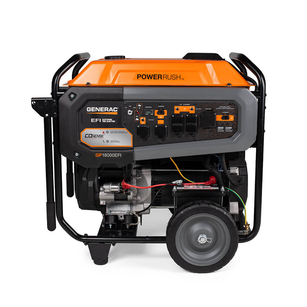 generac, Generac GP18000E 18000 Watt Gasoline  Portable Generator w/ Cosense Technology