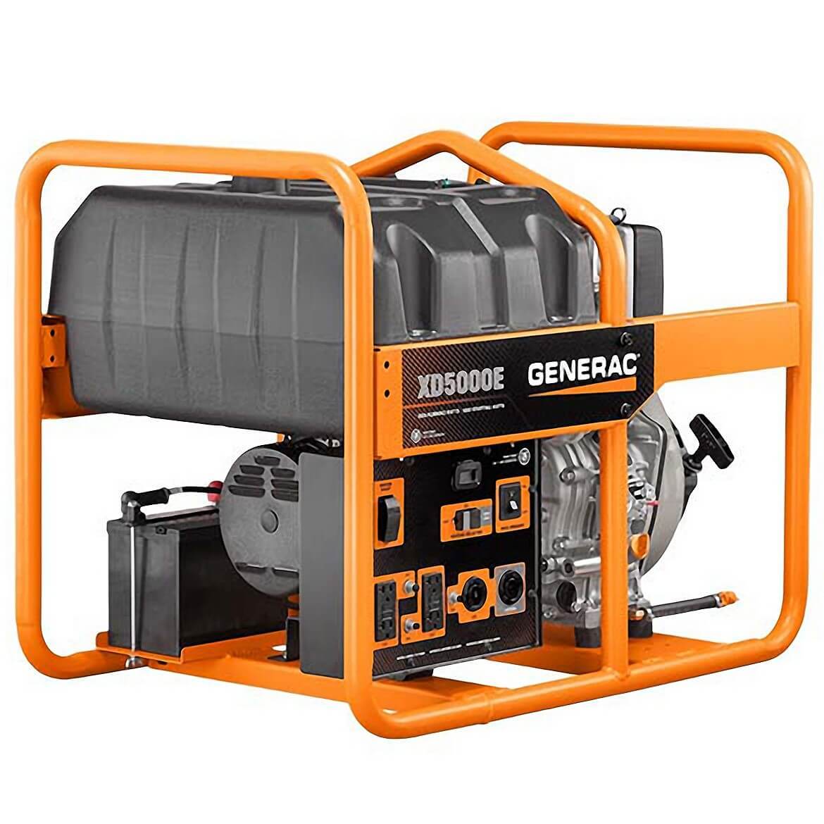 generac, Generac XD5000E 5500-Watt Electric Start Diesel Power Portable Generator