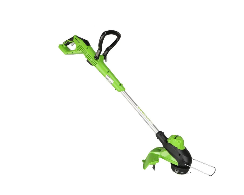 Greenworks, Greenworks 13" Cordless Battery Trimmer and 24V 1.2J Cordless Battery Rotary Hammer Drill