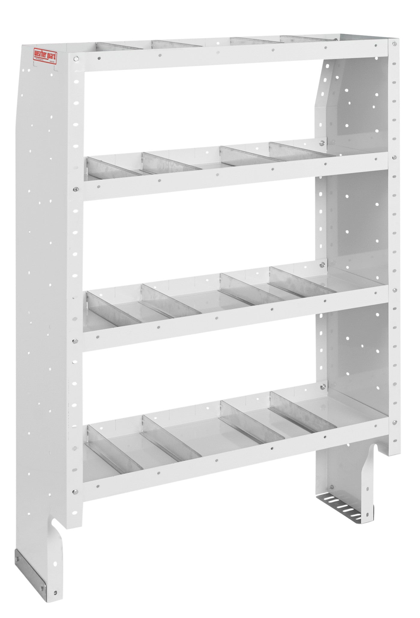 American Ladders & Scaffolds, Heavy Duty Adjustable 4 Shelf Unit, 36 in x 60 in x 16 in