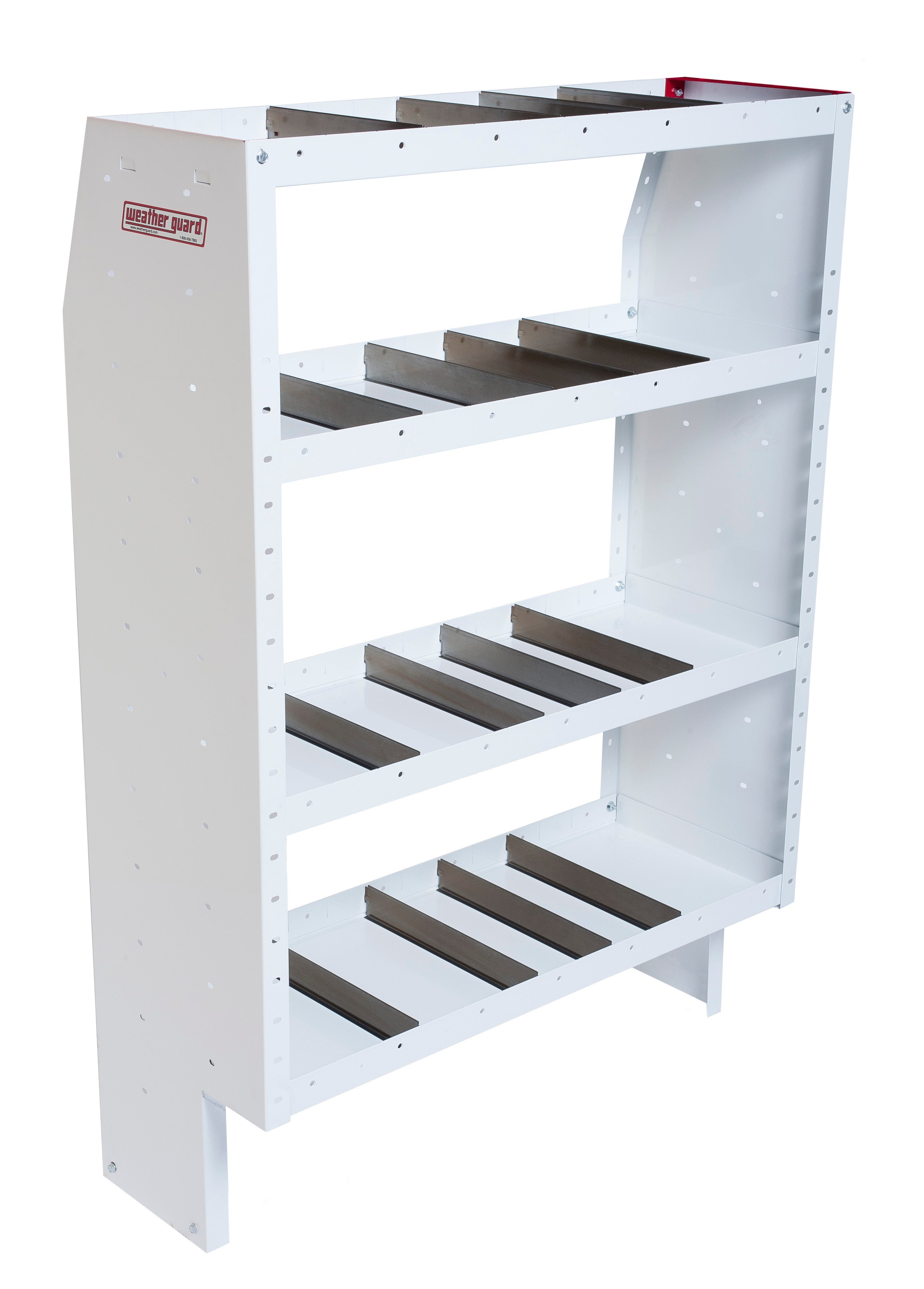 American Ladders & Scaffolds, Heavy Duty Adjustable 4 Shelf Unit, 42 in x 60 in x 16 in