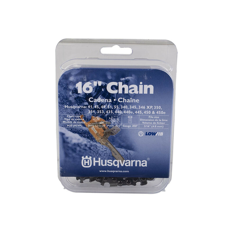 Husqvarna, Husqvarna 531300437 Genuine OEM H30-66 15" Clamshell Chain