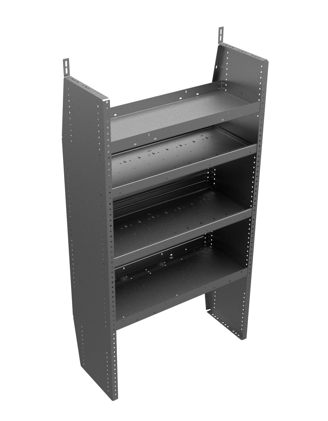 American Ladders & Scaffolds, Hybrid 4-Shelf Unit, 32w x 59h x 14d, Gray