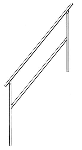 American Ladders & Scaffolds, Inside Handrail for Stairway