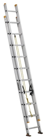 American Ladders & Scaffolds, LOUISVILLE LADDER 20-FOOT ALUMINUM MULTI-SECTION EXTENSION LADDER, TYPE I, 250-POUND LOAD CAPACITY, AE3220