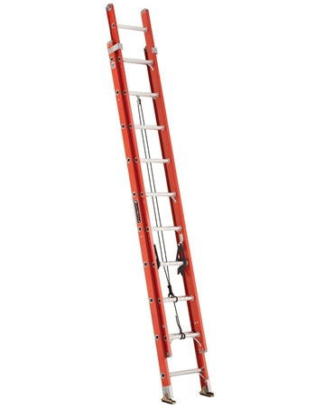 American Ladders & Scaffolds, LOUISVILLE LADDER 20-FOOT FIBERGLASS EXTENSION LADDER, TYPE IA, 300-POUND LOAD CAPACITY, FE3220