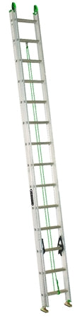 American Ladders & Scaffolds, LOUISVILLE LADDER 28-FOOT ALUMINUM EXTENSION LADDER, TYPE II, 225-POUND LOAD CAPACITY, AE4228PG