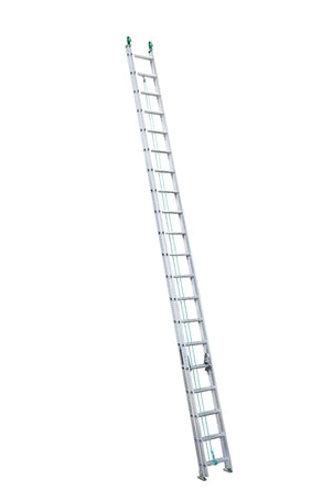 American Ladders & Scaffolds, LOUISVILLE LADDER 40-FOOT ALUMINUM EXTENSION LADDER, TYPE II, 225-POUND LOAD CAPACITY, AE4240PG