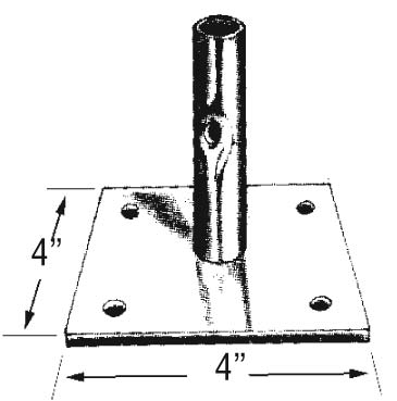 American Ladders & Scaffolds, Light Duty Base Plate