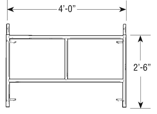 American Ladders & Scaffolds, Light Duty Frame 30"x4'