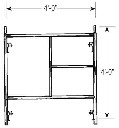 American Ladders & Scaffolds, Light Duty Frame 4x4