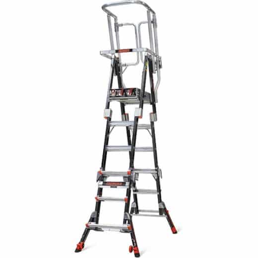 American Ladders & Scaffolds, Little Giant- Compact Safety Cage Ladder