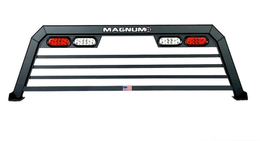 American Ladders & Scaffolds, Low Profile Truck Bed Rack with Lights – Low Pro