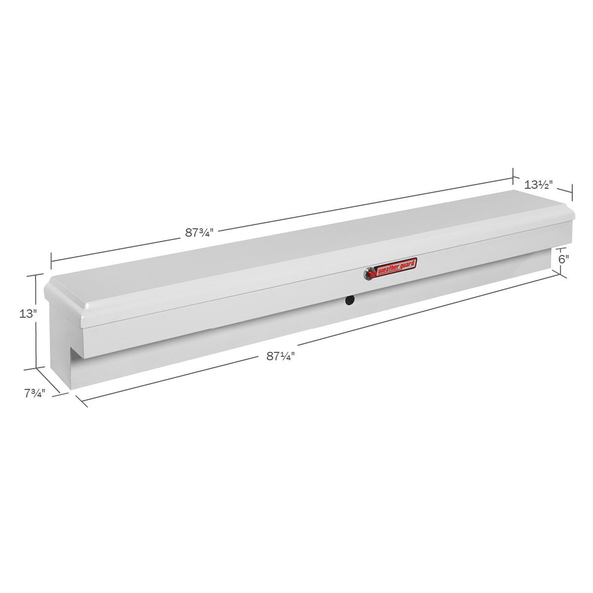 American Ladders & Scaffolds, Model 165-3-03 Lo-Side Box, Steel, Long, 6.2 cu ft