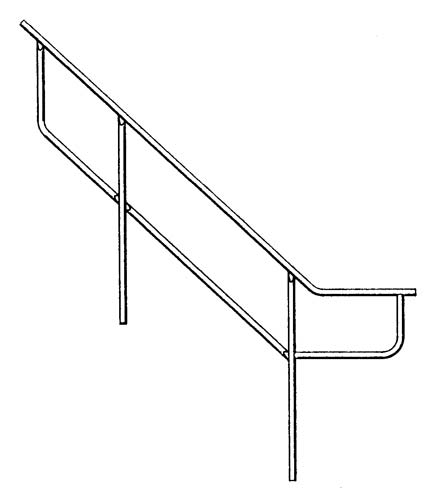 American Ladders & Scaffolds, Outside Handrail for Stairway