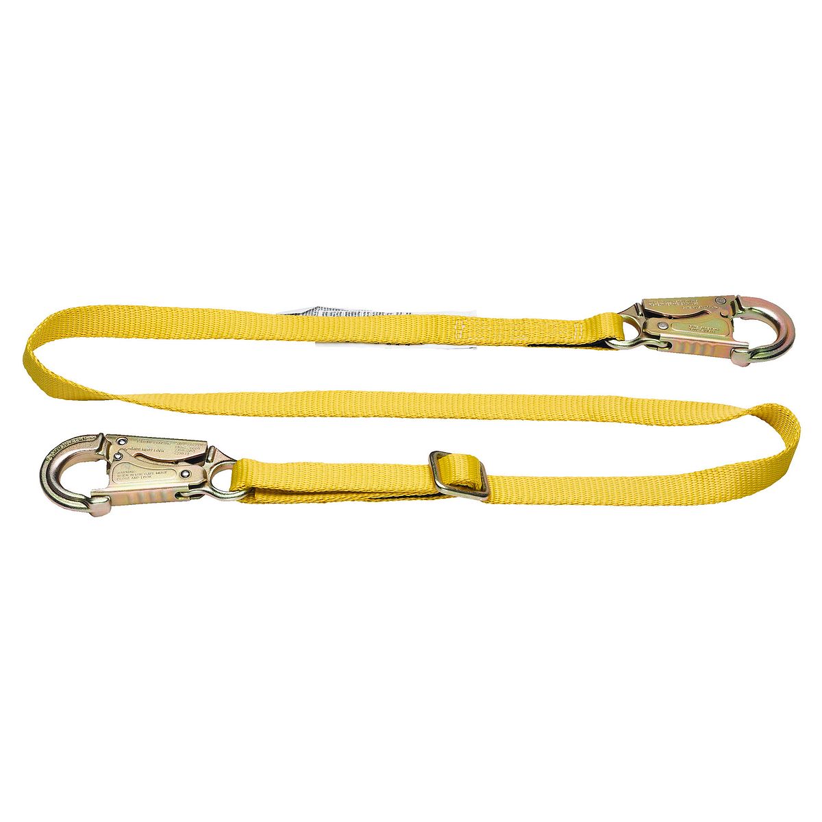 American Ladders & Scaffolds, Positioning Adjustable Lanyard (1" Web, 2 Snaphooks) - 6'