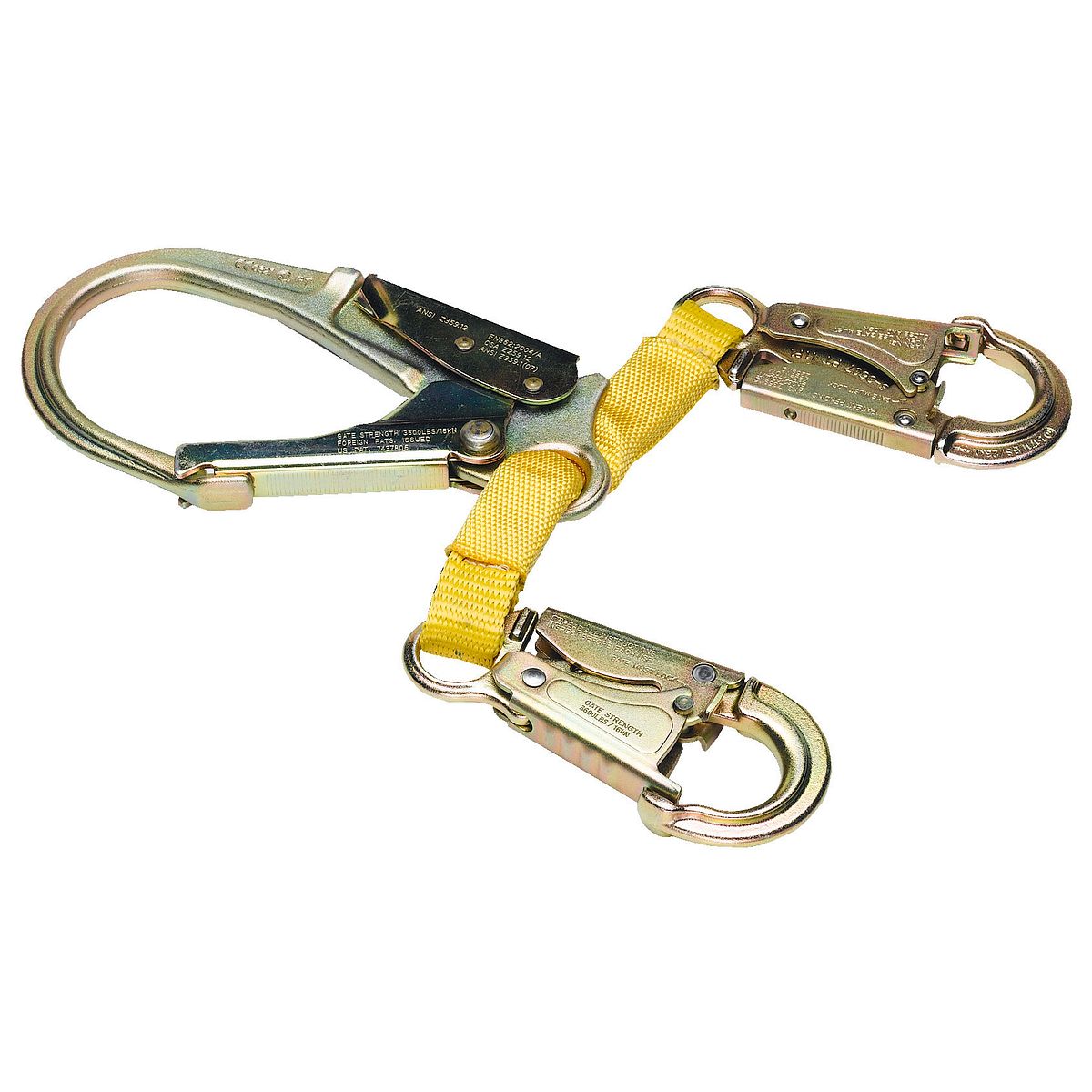 American Ladders & Scaffolds, Rebar Positioning (Web, 2 Snaphooks, Rebar Hook) - 18"