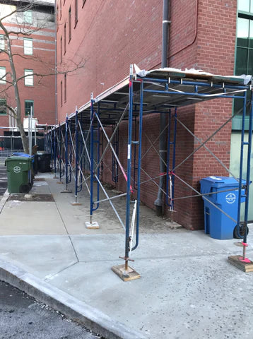 American Ladders & Scaffolds, Rental- Sidewalk Scaffolding with Walkthrough Frames