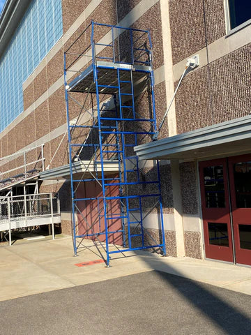 American Ladders & Scaffolds, Rental - Single Tower Heavy Duty Mason Scaffolding With Access Frames/Guardrails