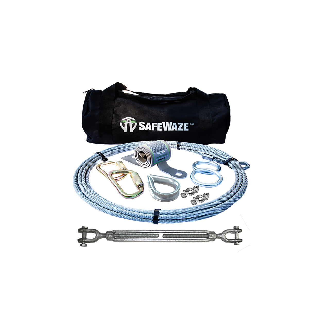 American Ladders & Scaffolds, Safewaze 2 Person Cable Horizontal Lifeline System