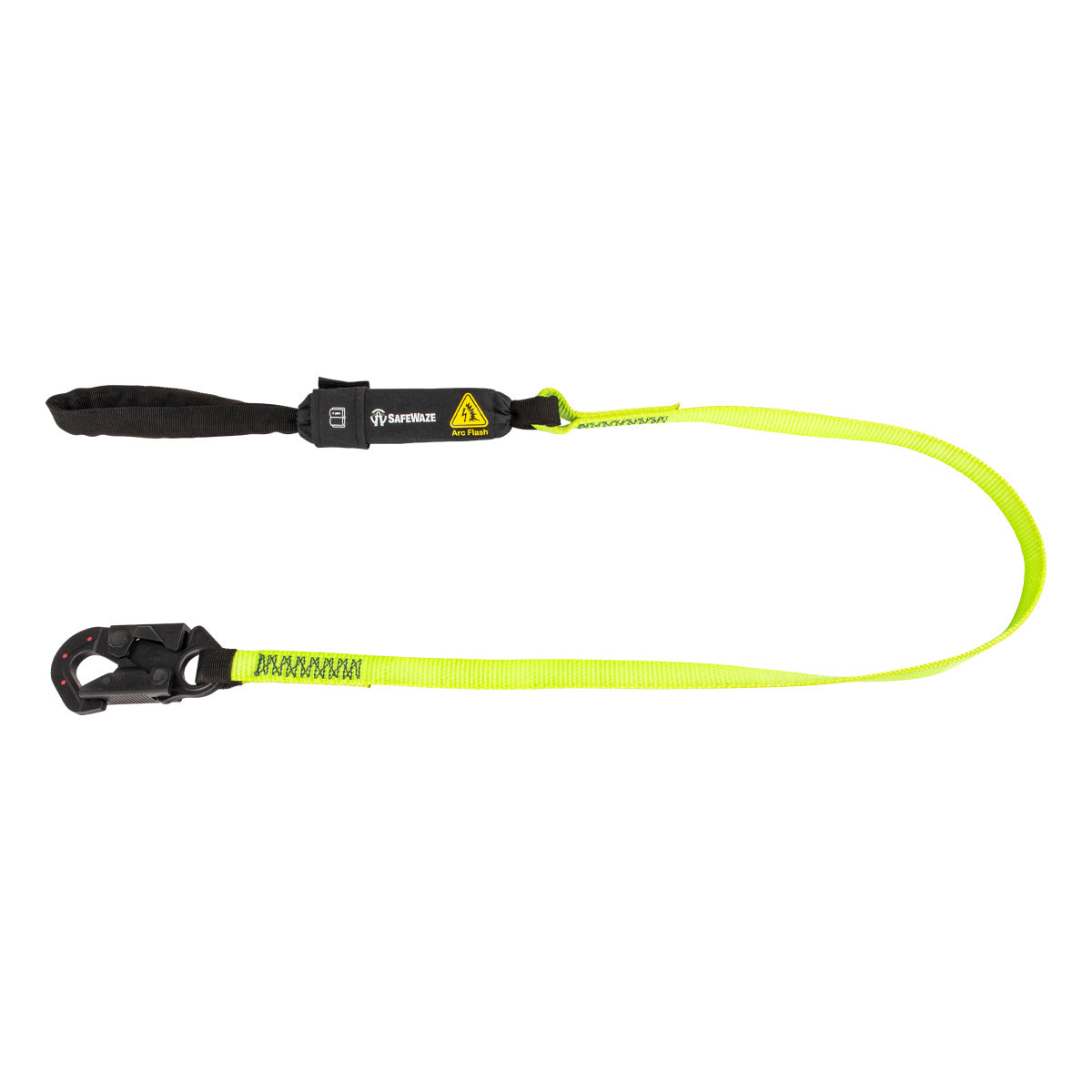 American Ladders & Scaffolds, Safewaze Arc Flash 6' Energy Absorbing Lanyard: Dielectric Snap Hook, Soft Loop