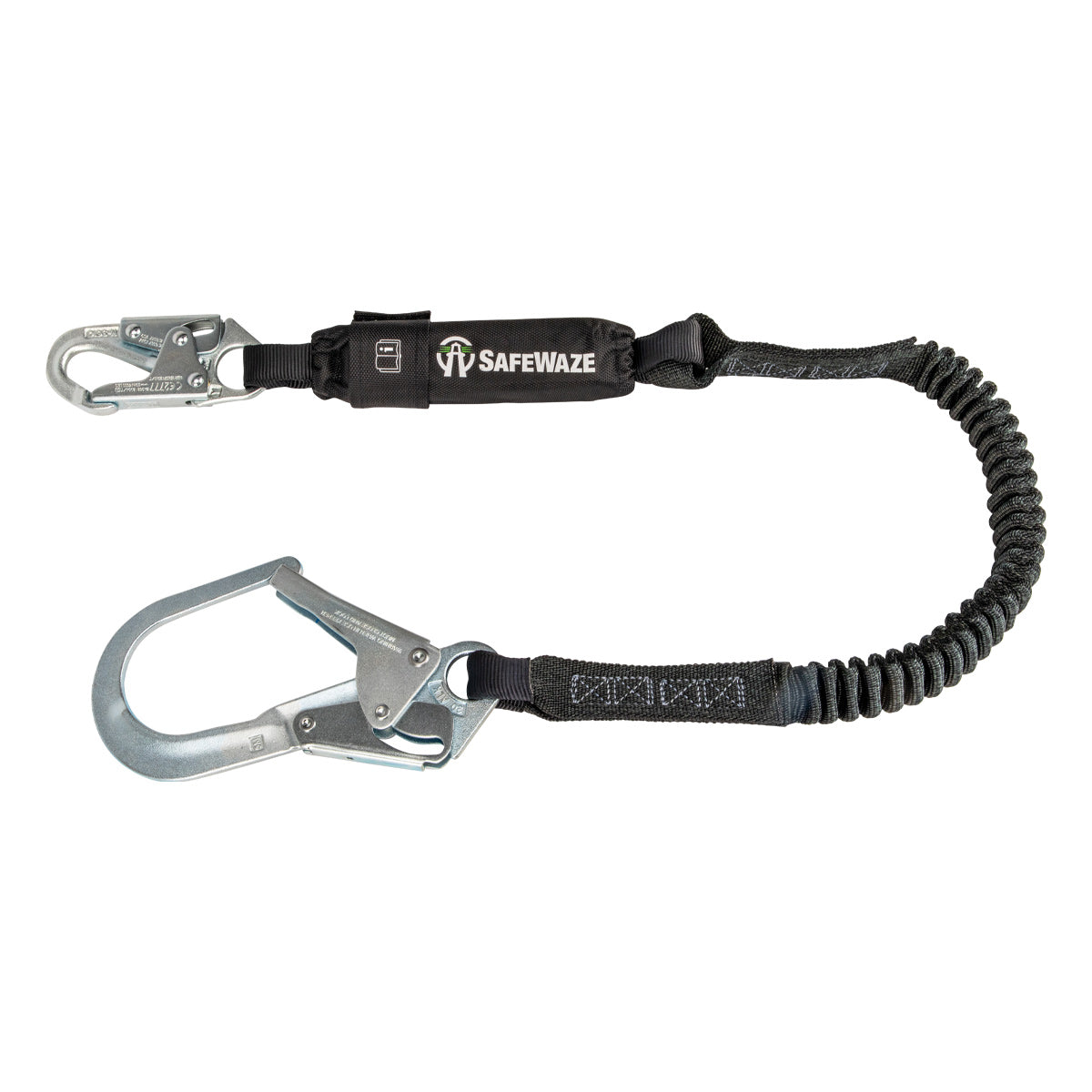 American Ladders & Scaffolds, Safewaze PRO 6' Stretch Energy Absorbing Lanyard: Rebar Hook