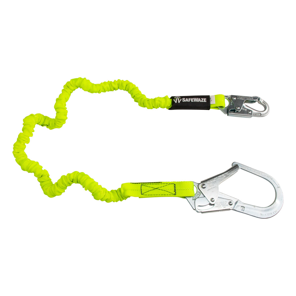 American Ladders & Scaffolds, Safewaze PRO 6' Stretch Internal Energy Absorbing Lanyard: Rebar Hook