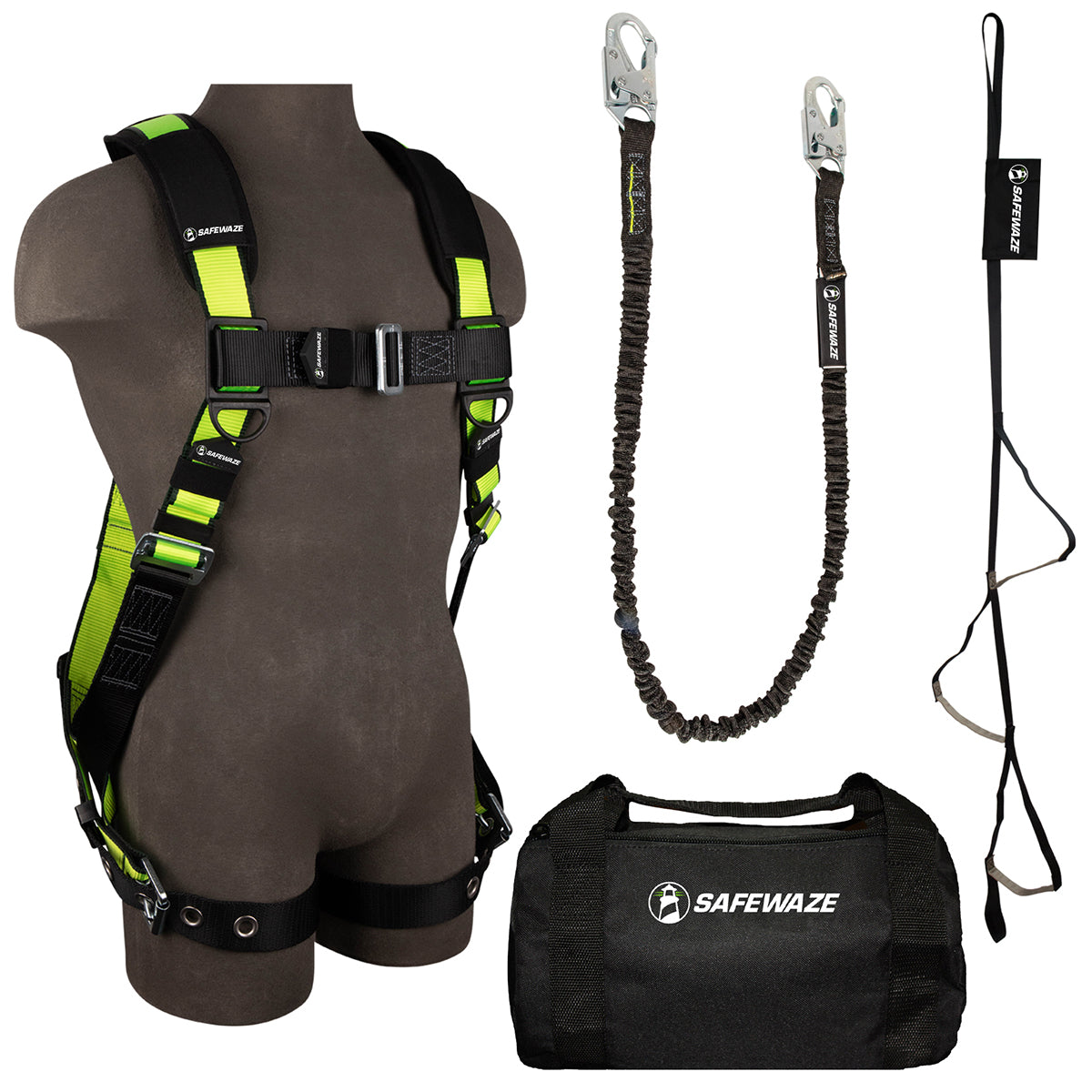 American Ladders & Scaffolds, Safewaze PRO Bag Kit: FS185 Harness, FS580 Lanyard, FS902 Trauma, FS8125 Bag