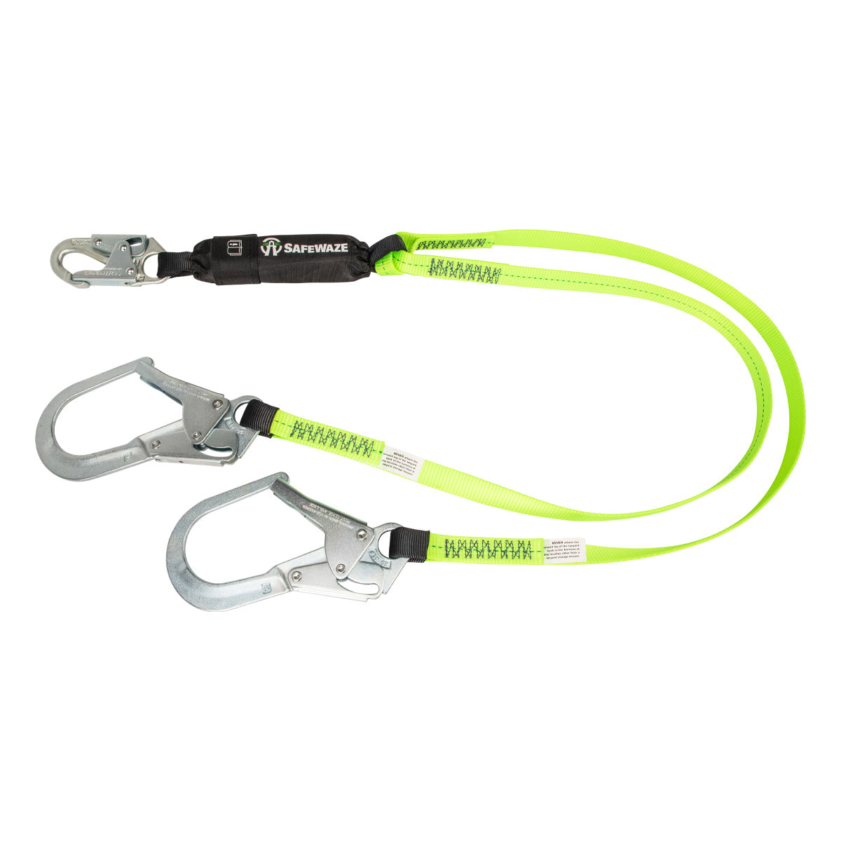 American Ladders & Scaffolds, Safewaze PRO Energy Absorbing Lanyard: Dual Leg, Rebar Hook