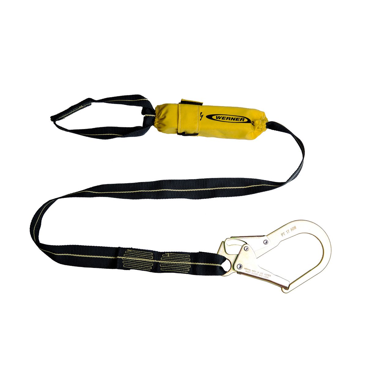 American Ladders & Scaffolds, SoftCoil Arc Flash Lanyard (Loop, Rebar Hook) - 6'