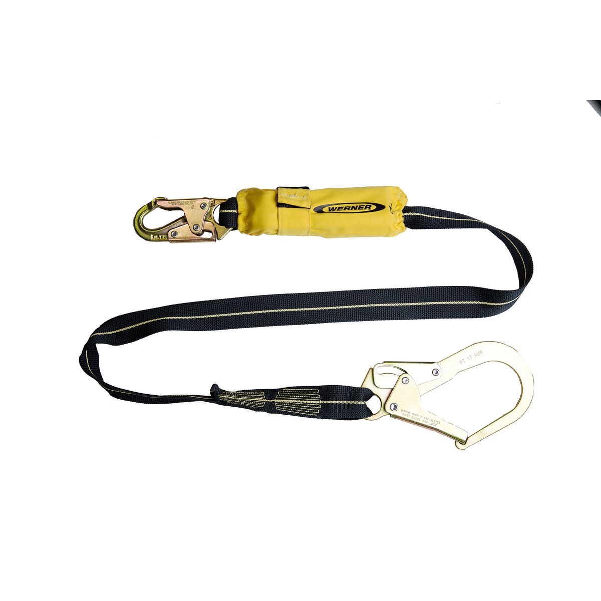 American Ladders & Scaffolds, SoftCoil Arc Flash Lanyard (Snaphook, Rebar Hook) - 6'