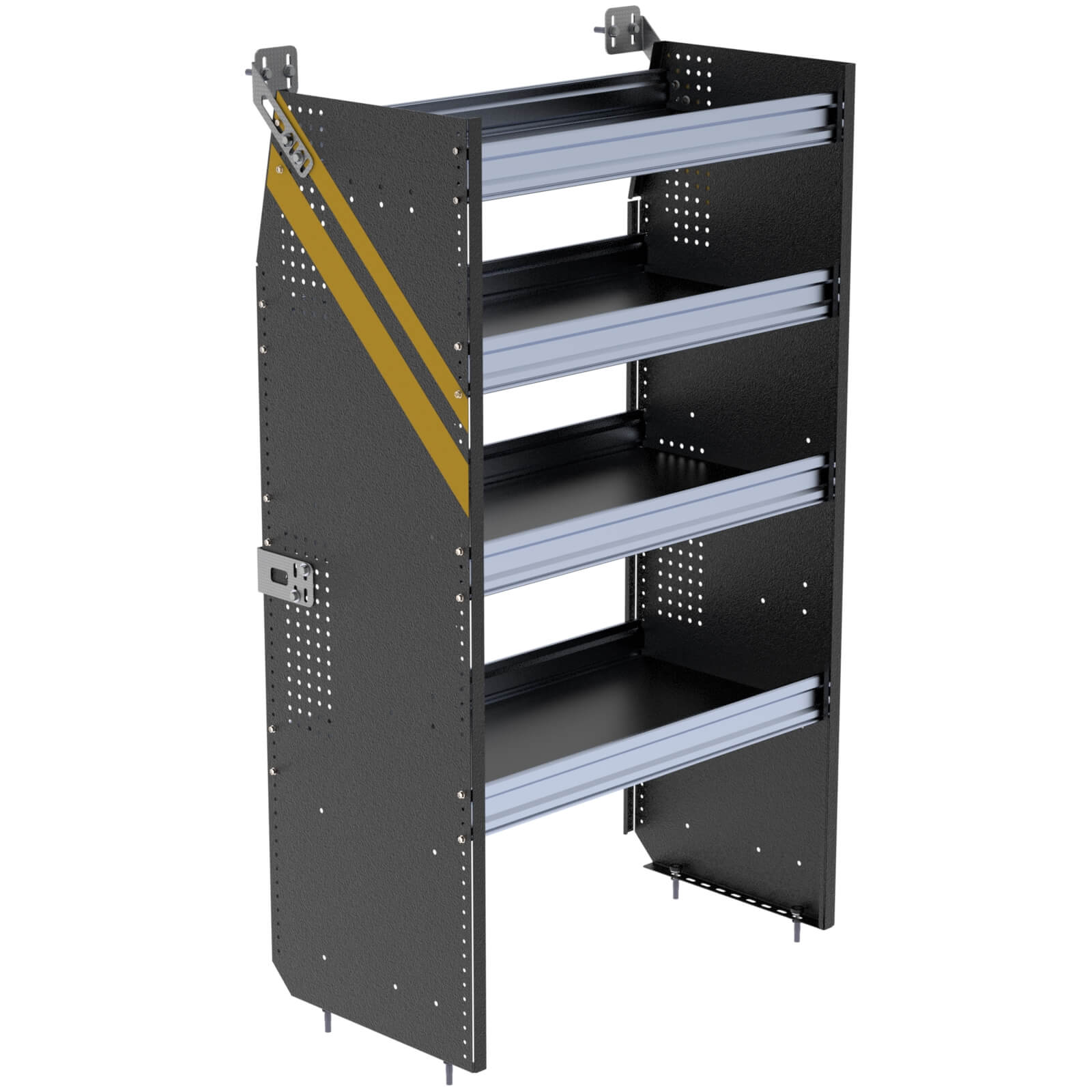 American Ladders & Scaffolds, Steel Shelving Unit for High Roof Van