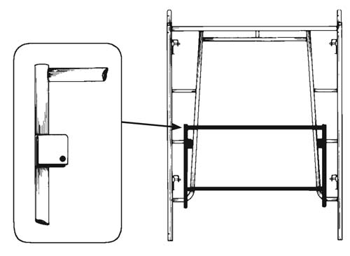 American Ladders & Scaffolds, Walk-Thru Frame Guardrail Panel