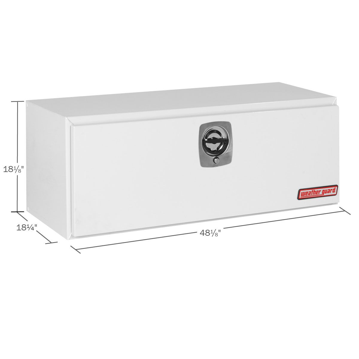 American Ladders & Scaffolds, WeatherGuard Model 548-3-02 Underbed Box, White Steel, 9.1 cu ft