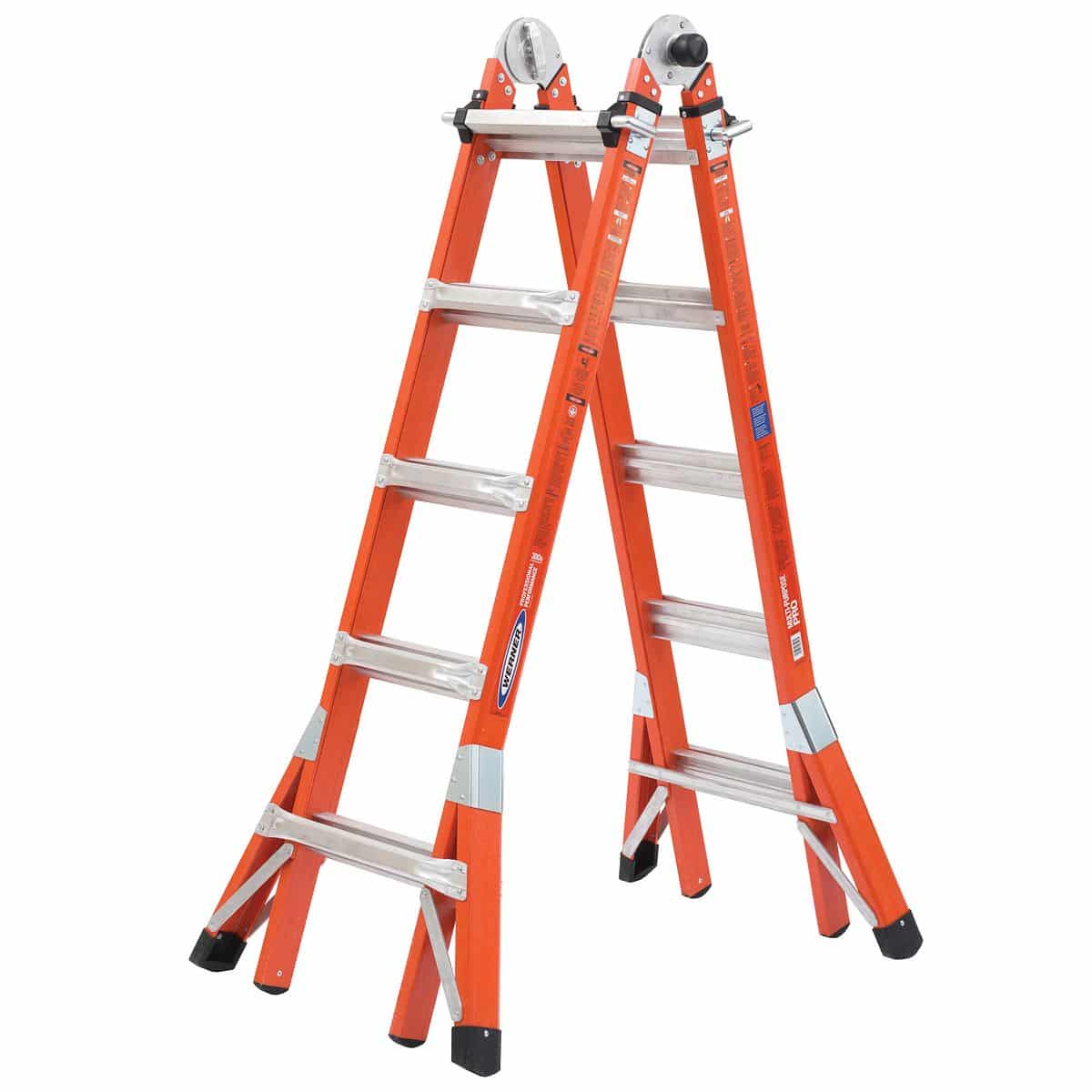 American Ladders & Scaffolds, Werner Multi-Position Fiber Glass Pro Ladder (300 lb, Type 1A) FMT-00