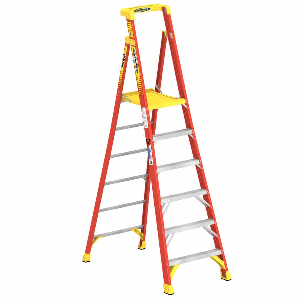 American Ladders & Scaffolds, Werner PD6200 Fiberglass Podium Ladder (Type 1A)