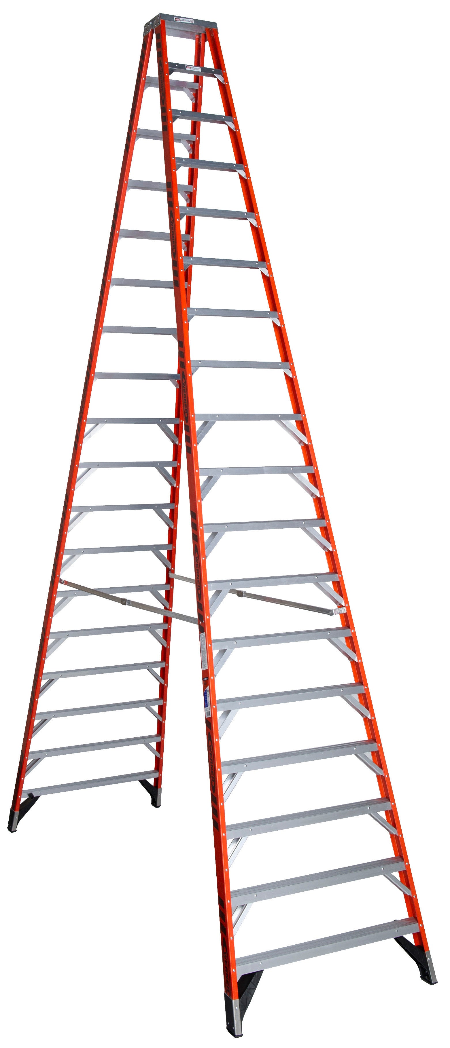 American Ladders & Scaffolds, Werner T7400 Series Twin Fiberglass Stepladder (Type 1AA)