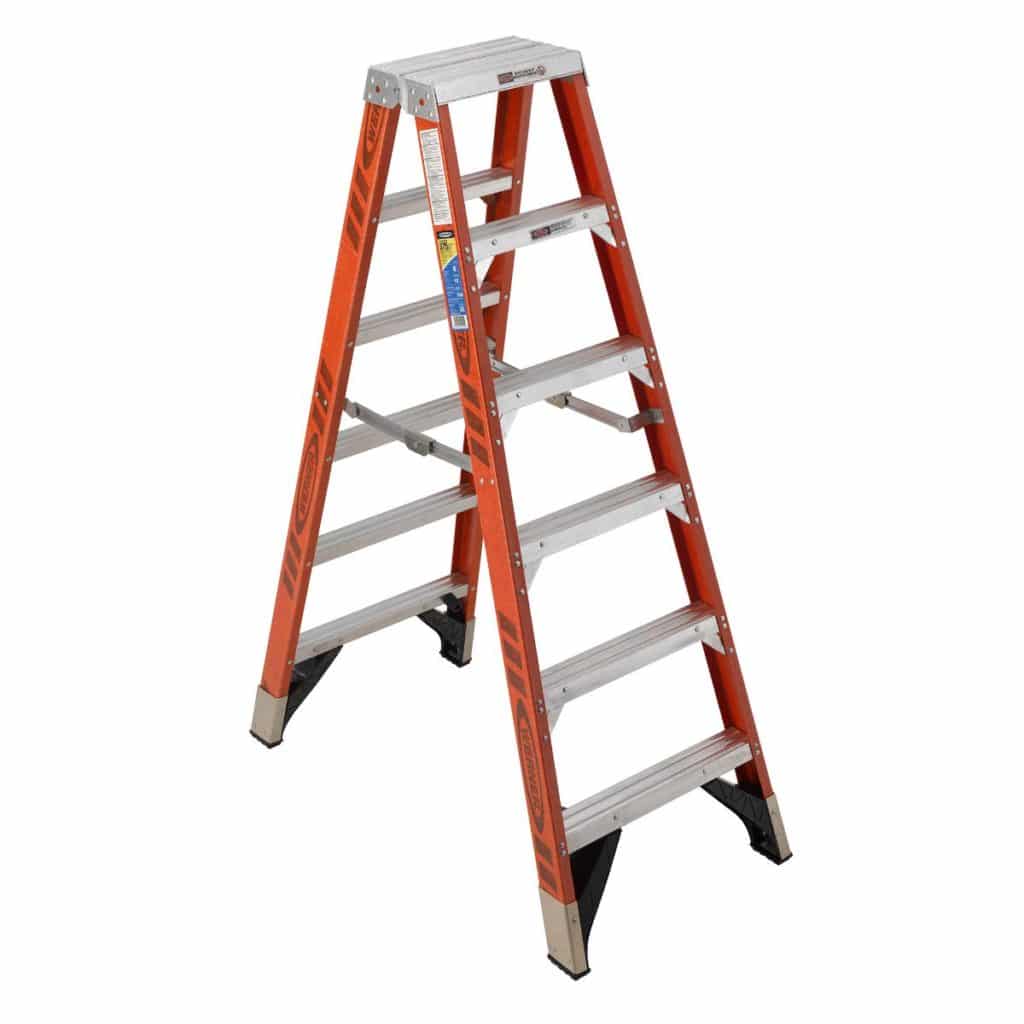 American Ladders & Scaffolds, Werner T7400 Series Twin Fiberglass Stepladder (Type 1AA)